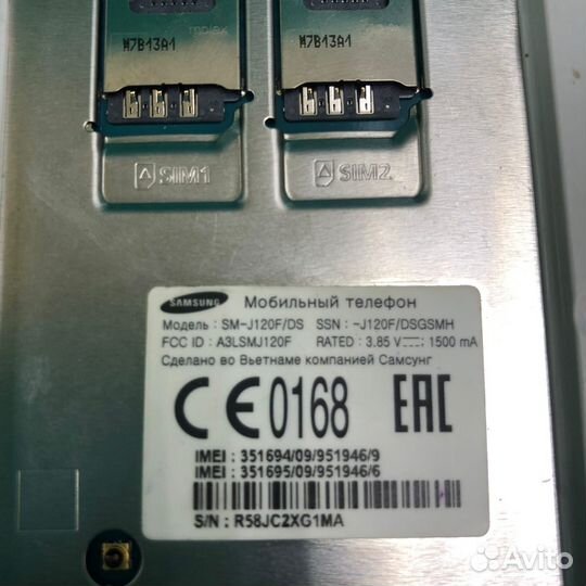 Материнская плата samsung J1 2016 SM-J120F отвязан