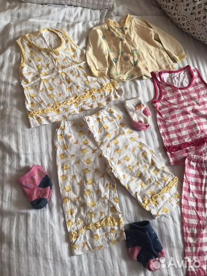 Детские вещи пакетом для девочек 68 74