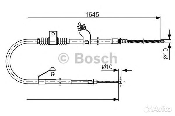 Трос ручного тормоза L 1987482275 Bosch