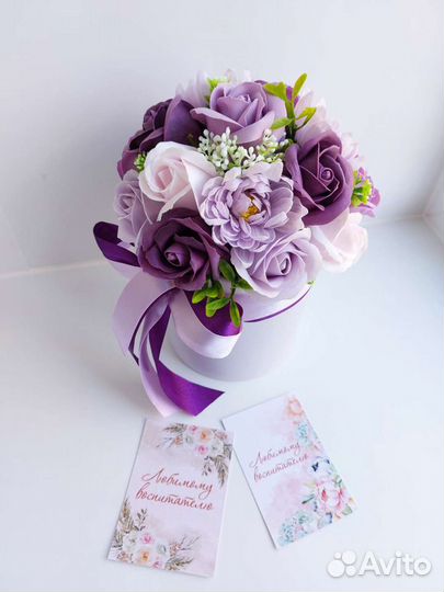 Букет из мыльных роз, букеты из мыла