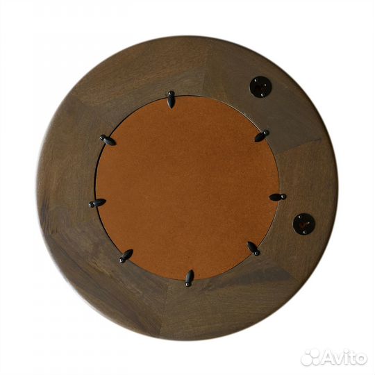 Деревянное круглое зеркало