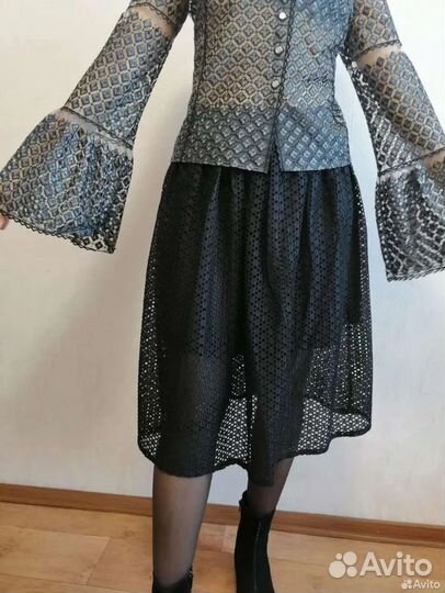 Нарядная блузка шитье+юбка шитьё 44-46