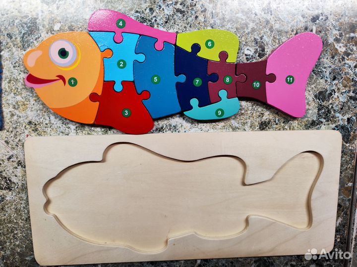 Деревянные пазл и сортер из Китая
