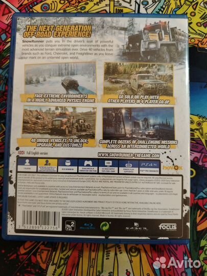 Диск на ps4 snowrunner