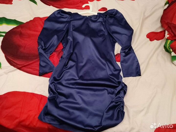 Синее платье 40-42 размер