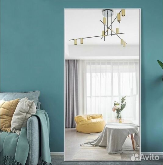 Зеркало напольное в алюминиевой раме 65*200см