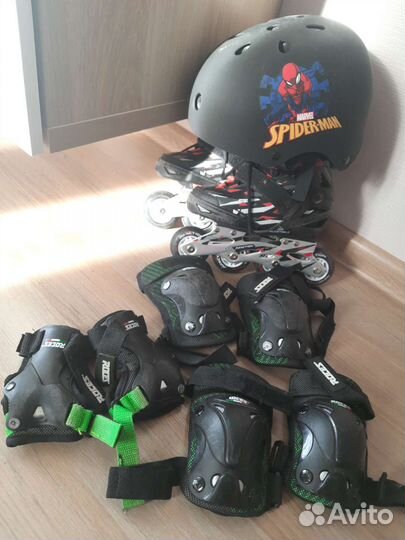 Роликовые коньки детские Reaction Rainbow, р.26-31