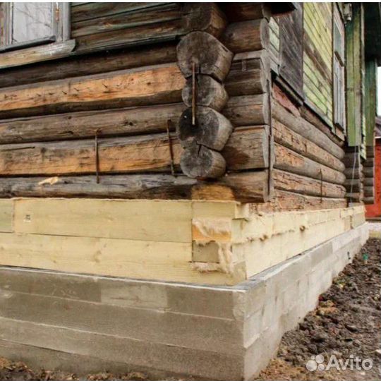 Замена пола, лаг венцов