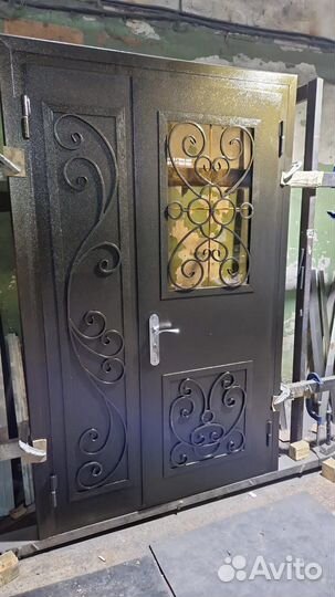 Дверь входная железная уличная утепленная бу