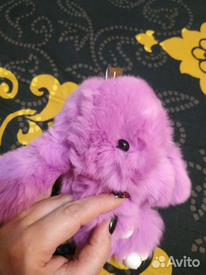 Зайка из натурального меха