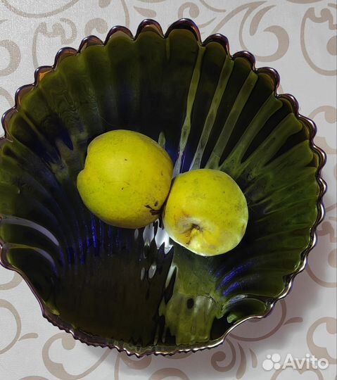 Салатник цветное стекло СССР