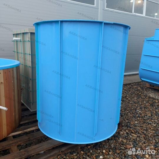 Цилиндрическая купель из полипропилена