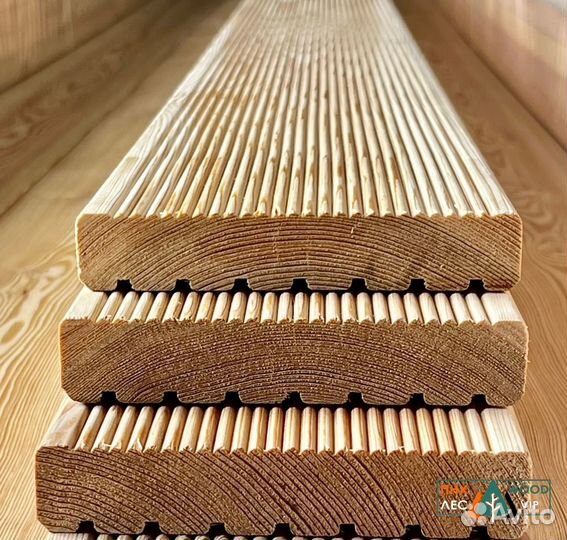 Доска террасная из лиственницы Вельвет