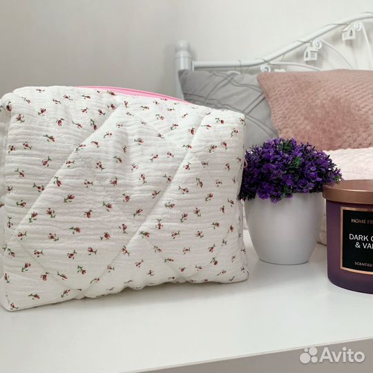 Косметичка ручной работы из муслина