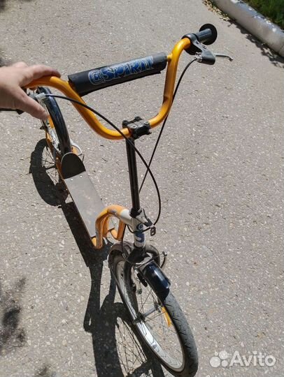 Самокат взрослый с большими колесами