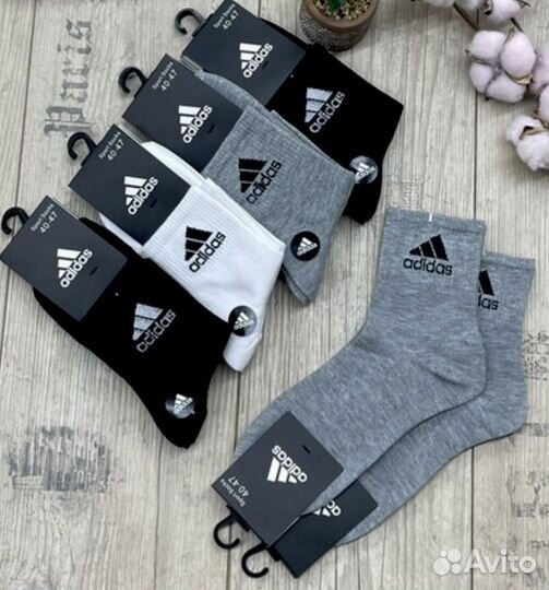 Мужские кожаные кроссовки Adidas фишки