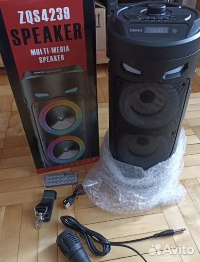 Портативная колонка bluetooth(караоке)