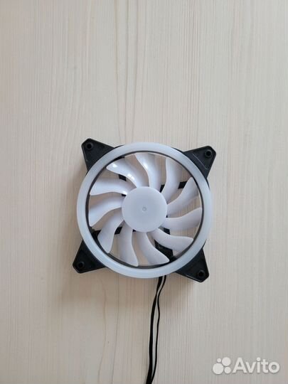 Вентилятор черный 120мм с RGB подсветкой, много