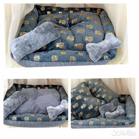 Лежанка 50 на 40+кость и подушка