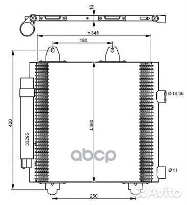 Радиатор кондиционера с осушителем 35778 NRF