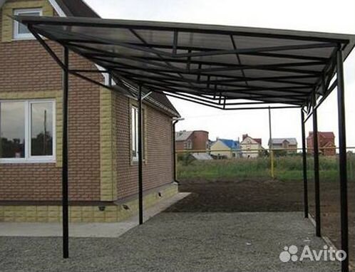 Металлические навесы для автомобиля