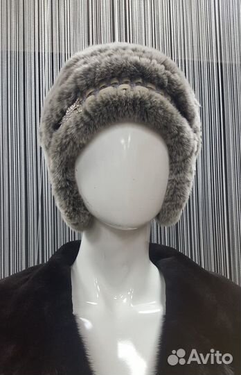 Шапка ушанка из кролика шкв-20