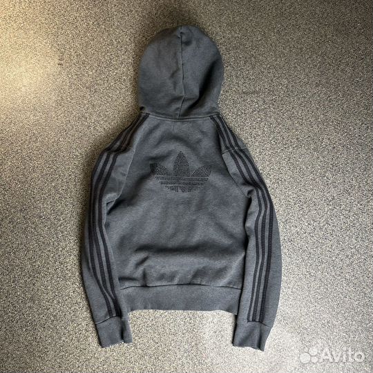 Зип худи Adidas со стразами y2k