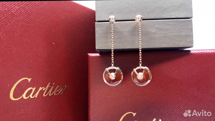 Серьги Amulette de Cartier 0,23ct