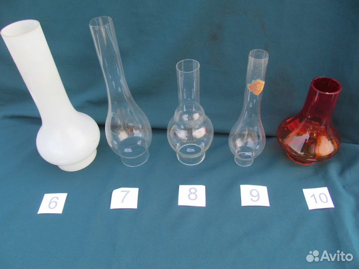 Стекла на лампы керосиновые. Старинные керос.лампы