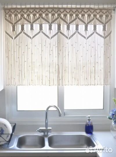Шторы модное макраме
