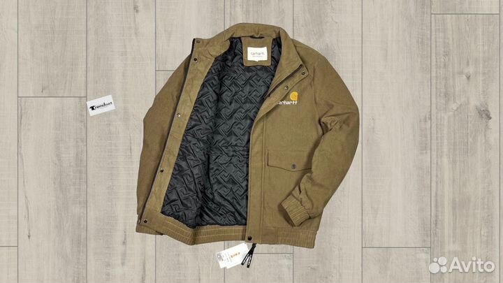 Осенняя весенняя куртка от Carhartt вельвет размер
