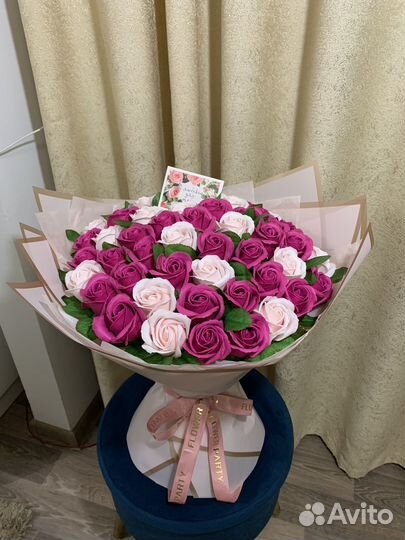 Букет из мыльных цветов