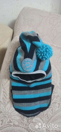 Шапка шлем для мальчика 48 50