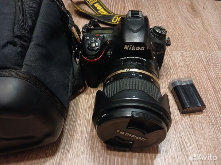Комплект Nikon D750 + Tamron 24-70mm + чехол +