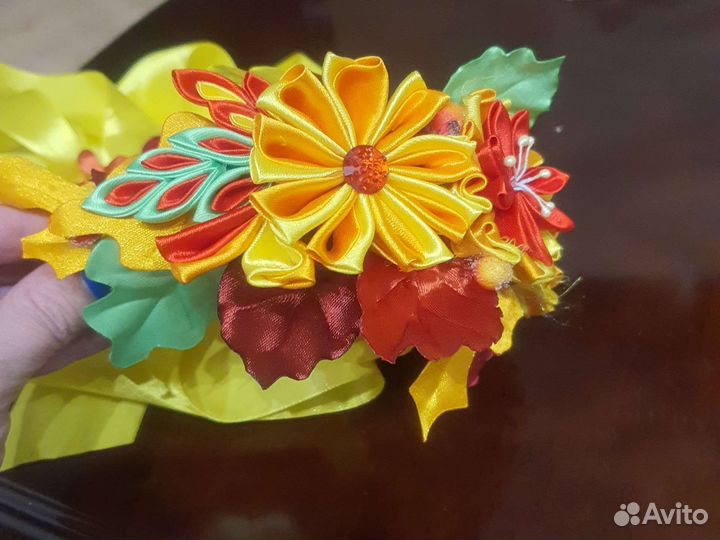 Ободок и лента поясная ручной работы