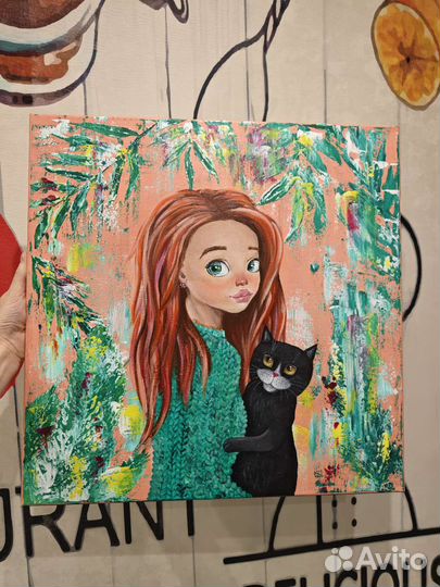 Картина Любимая хозяйка 50х50см