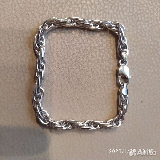 Серебряный браслет 23.5см