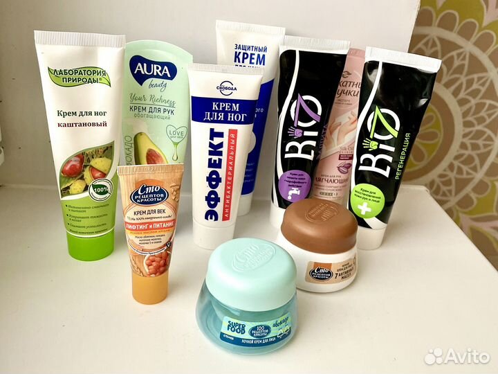 Пакетом крем бу для рук ног лица