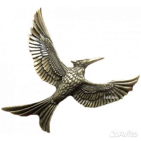 Брошь Сойка-Пересмешница (