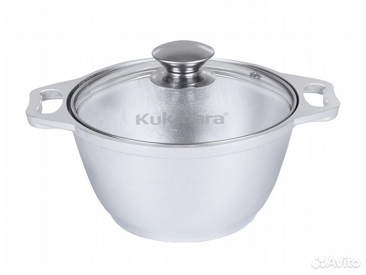 Кастрюля Kukmara 1л со стеклянной крышкой