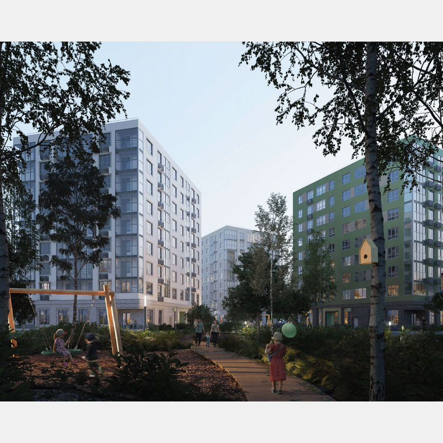 2-к. квартира, 51,2 м², 6/9 эт.