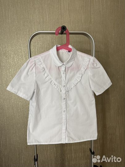 Рубашка школьная 134 для девочки