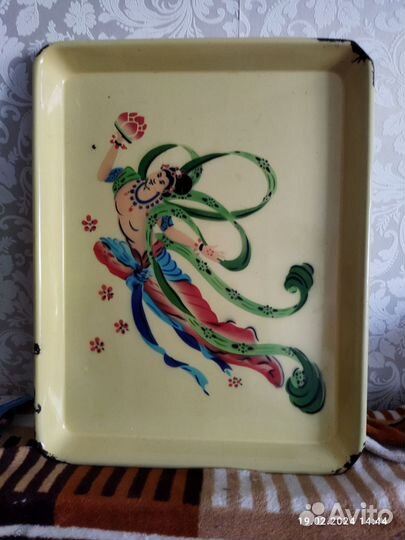 Поднос металлический китай