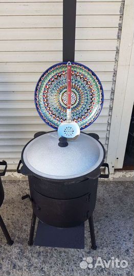 Казан чугунный узбекский, саджи,чугунные решетки,п