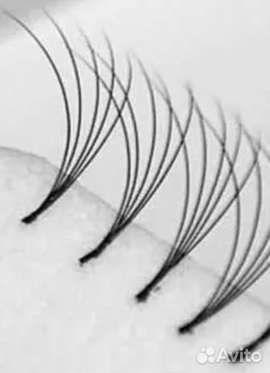 Готовые пучки для наращивания ресниц