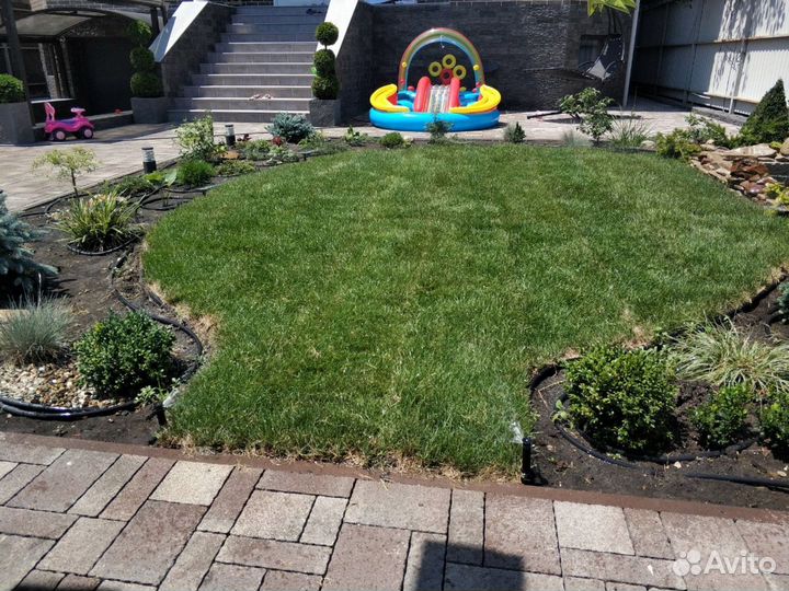 Автополив, система автополива под ключ, газон