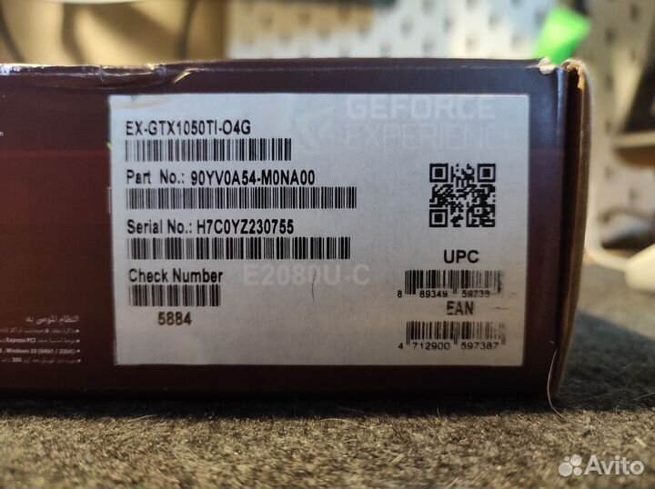 Видеокарта gtx 1050 ti 4 Гб
