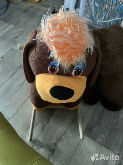 Детская игрушка качалка собака