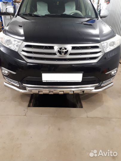 Защита бампера 60/53 мм Toyota Highlander 2010