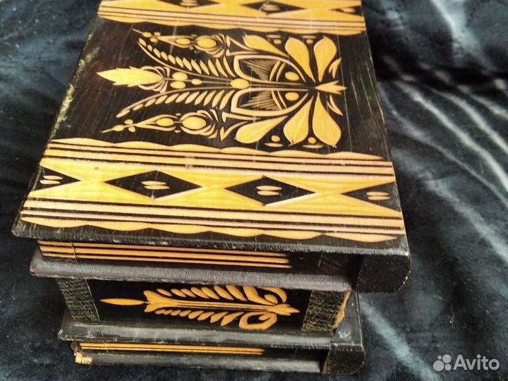 Шкатулка ларец старая